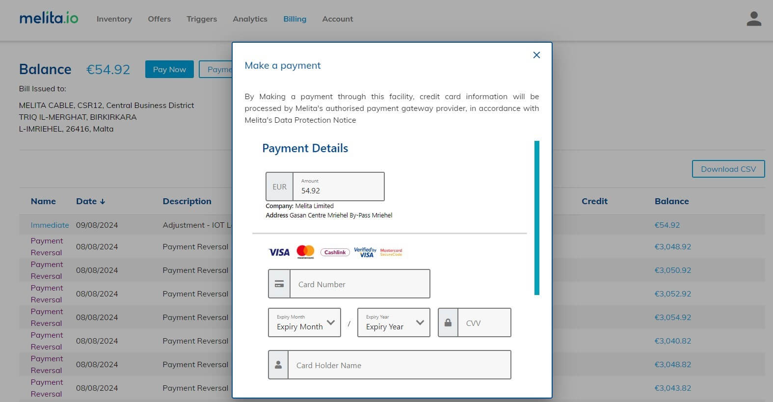 Instant Payment Method What payment methods are offered by Melita.io? - melita.io